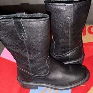 Aquatalia Black Heeled Boots